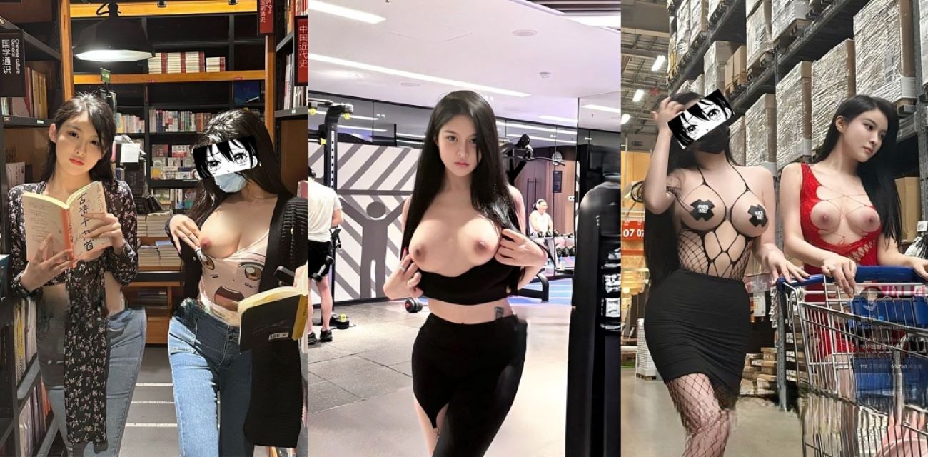 推特反差骚母狗【黑纱女】渔网黑丝制服携手闺蜜露出勾引，完美身材简直行走的荷尔蒙