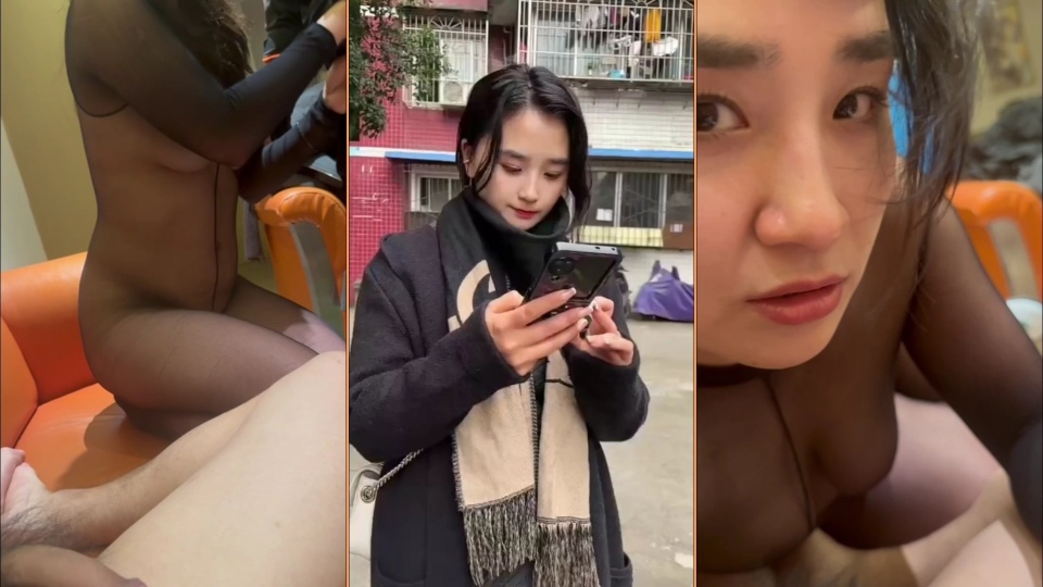 推特露脸淫妻博主。【江西奇妙淫妻 红尘妃子】，过年回家在村口，突发奇想公厕口交啪啪
