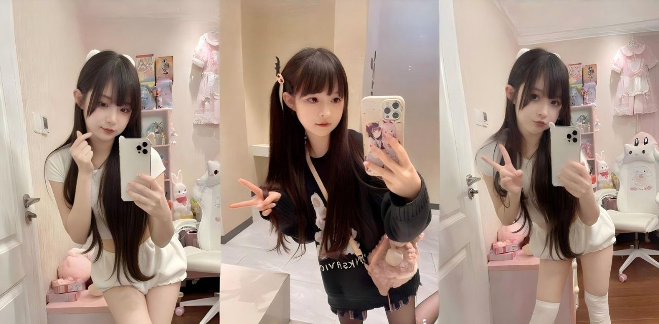 推特高人气萝莉【蔡小熊】COS玛丽罗斯，黑丝紧裹美腿的羞涩少女，粉嫩蝴蝶逼羞涩张开自慰